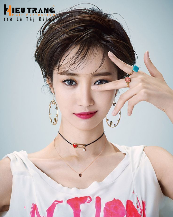 kiểu t&oacute;c pixe h&agrave;n quốc