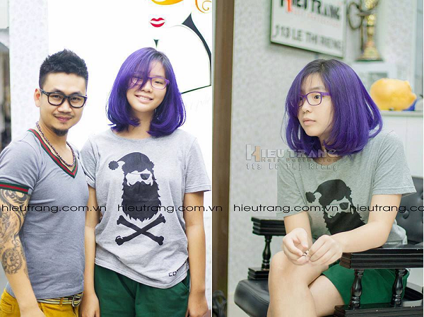 t&oacute;c ngắn nhuộm m&agrave;u oxi h&oacute;a