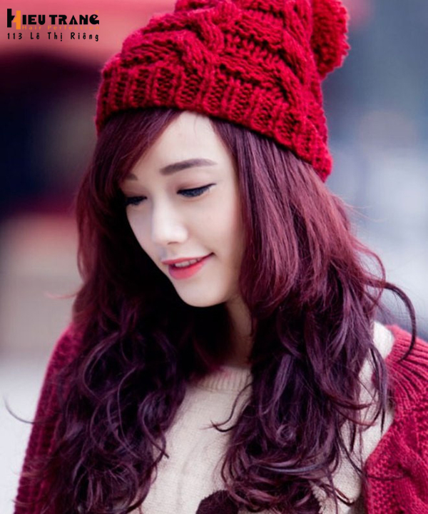 t&oacute;c nhuộm m&agrave;u đỏ t&iacute;m