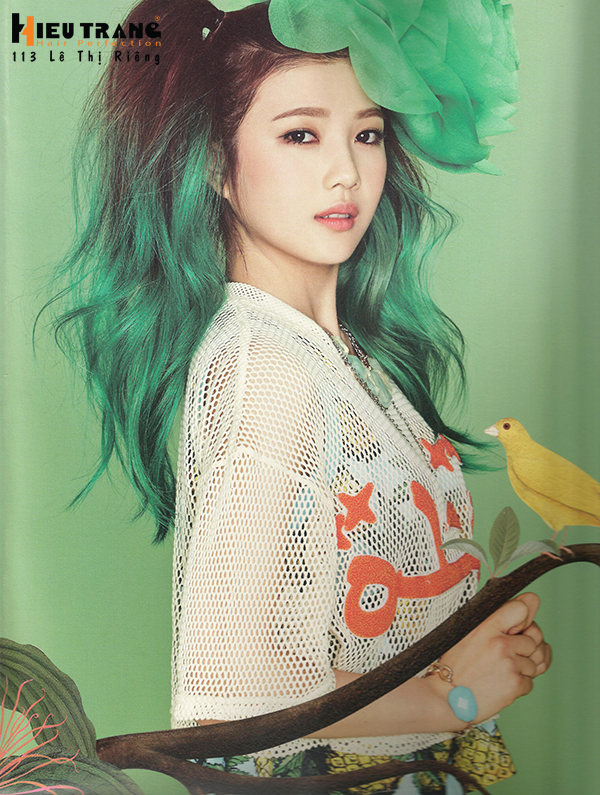 t&oacute;c nhuộm m&agrave;u xanh r&ecirc;u