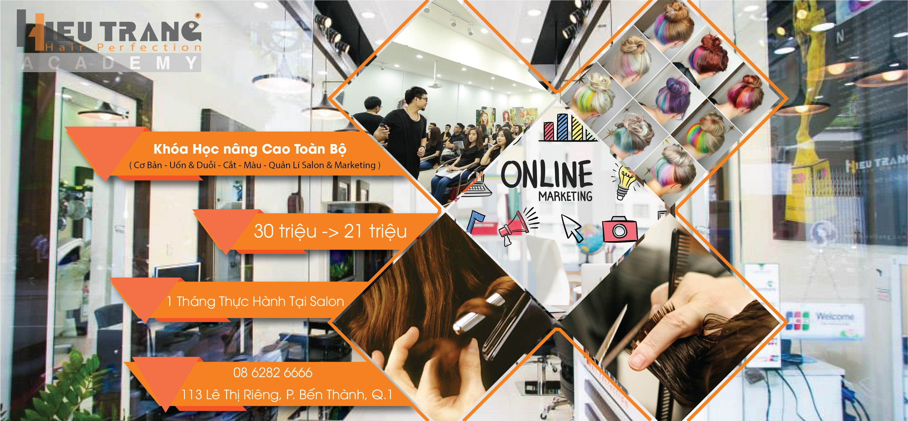 Khóa Học Đào Tạo Tóc Nâng Cao Toàn Bộ Tại Học Viện Hiếu Trang